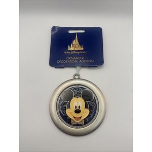 Walt Disney World 50th Anniversary Mickey Mouse Metal Spinner Ornament New WDW
